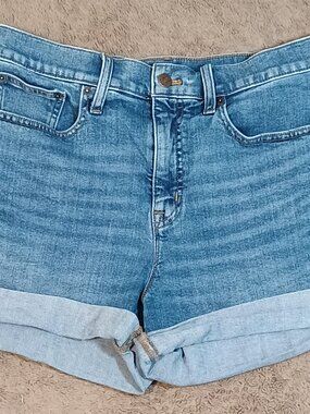 J.Crew/Denim Shorts/Womens 29 Blue Preppy Mid Rise Rolled Cuff Summer Casual Sho